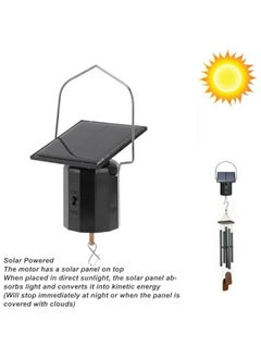 Generic Solar Wind Spinner Motor, Small Hanging Solar Rotating Motor, Energy Operated Turner Hanging Display Solar Rotating Motor for Art Ornament Wind Chimes  - Image 3