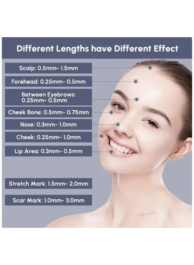 0-3mm Adjustable Microneedling, Professional Microneedle Pen For Women and Men,Skin Care Tools for Face Body, Hair Beard Growth - Image 4