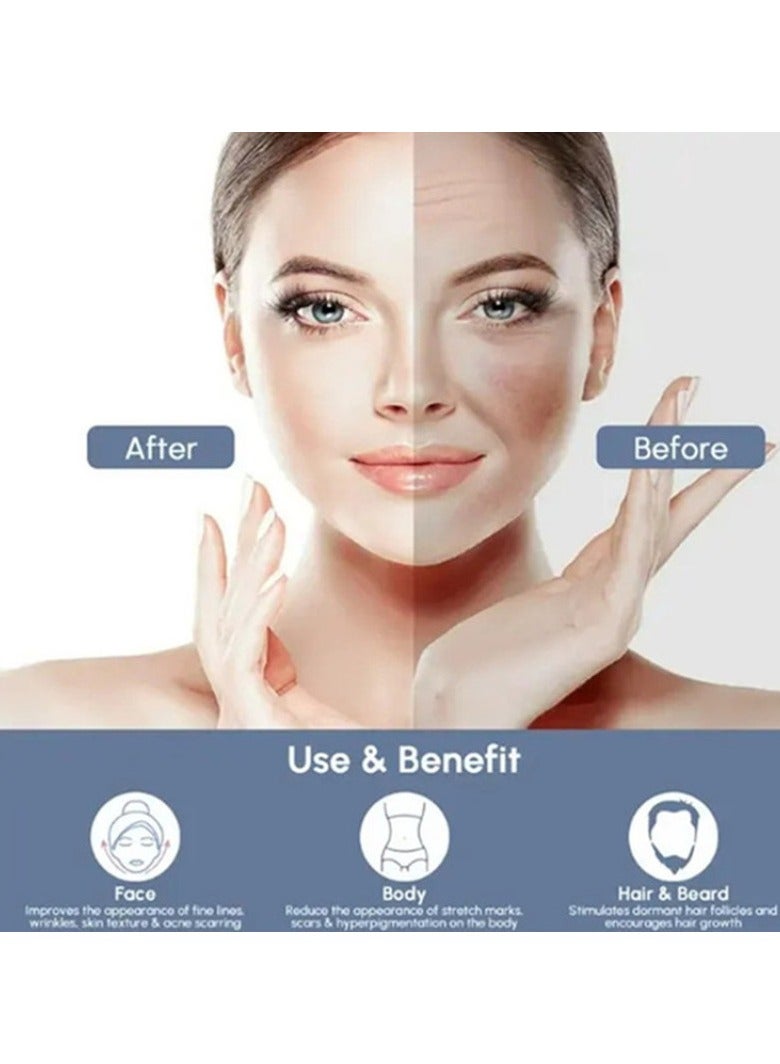 0-3mm Adjustable Microneedling, Professional Microneedle Pen For Women and Men,Skin Care Tools for Face Body, Hair Beard Growth - Image 5