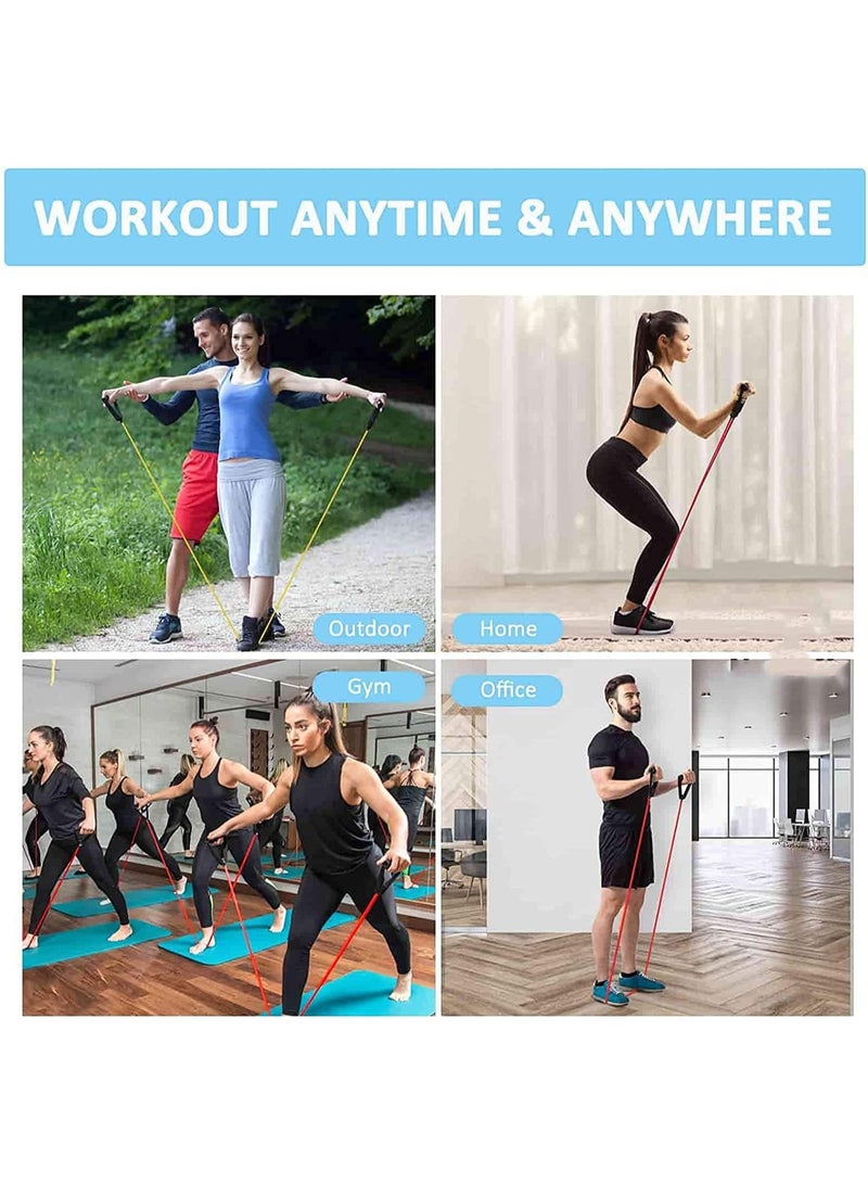 SportQ Workout Elastic Resistance Rope – High Resistance, Comfortable Grips, Anti-Rip, Versatile for Strength and Tension Training – Ideal for Gym, Home, Yoga & Fitness - Image 4