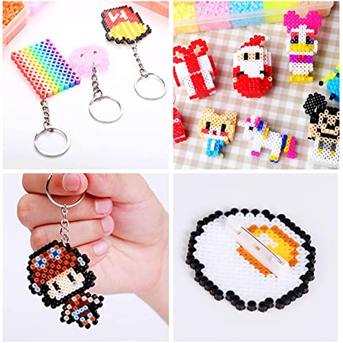 AUGSUN 9pcs 5mm Large Square Fuse Beads Pegboards Plastic Beads Boards with Ironing Paper, Tweezers Craft - Image 5