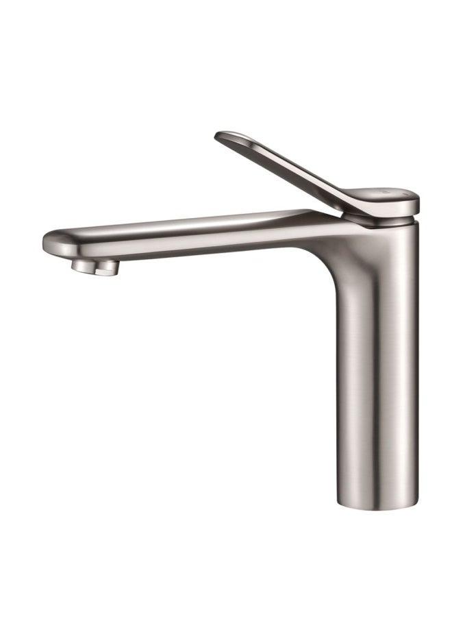 DANUBE HOME Milano Mita Basin Mixer With Pop Up Waste Brush Nickel - Image 1
