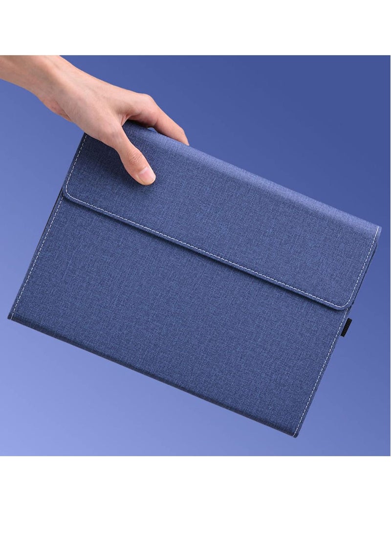 erorex - Case Cover for 12.3 Inch Microsoft Surface Pro 7 Plus/Pro 7/Pro 6/Pro 5/Pro 4 Tablet PU Leather Protective Shell compatible with keyboard Cover and Pen Holder Dark Blue - Image 1