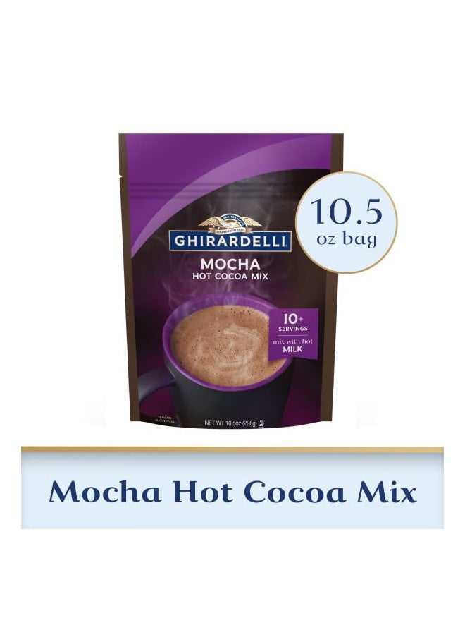 GHIRARDELLI Ghirardelli Hot Chocolate Variety Pack - Cocoa Mix Bags - Over 20 Servings Total - Pack of 2 - One Bag of Mocha Hot Cocoa Mix and One Bag of Double Chocolate Hot Cocoa Mix  - Image 2