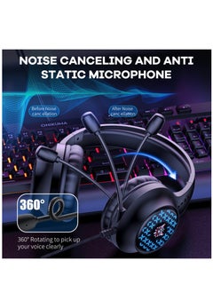 onikuma Onikuma X7 Wired Gaming Headset Removable Cat Ears Headphones with Microphone  - Image 4