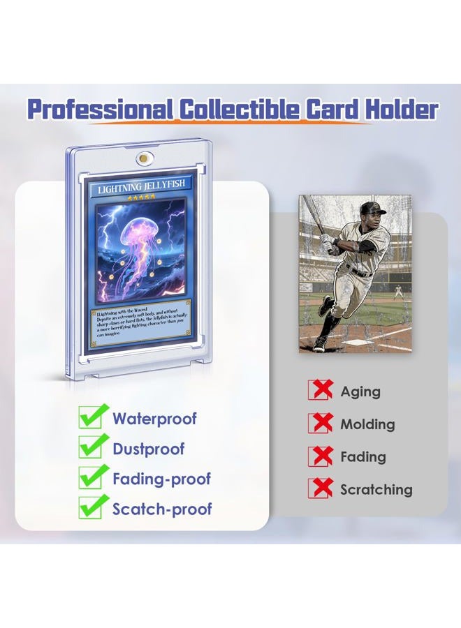 Kitoyz 12 ct Magnetic Card Holder for Trading Cards, 35PT Baseball Card Case Sports Card Protectors Magnet Top Loaders with UV Protection Fit for Game Cards,Football Cards - Image 5