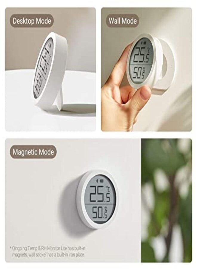 Qingping Smart Digital Humidity Sensor Bluetooth 5.0 Thermometer Hygrometer Lite Accurate Sensor Built-in Temperature & Relative Humidity Monitor Gauge for Indoor Home Sensor