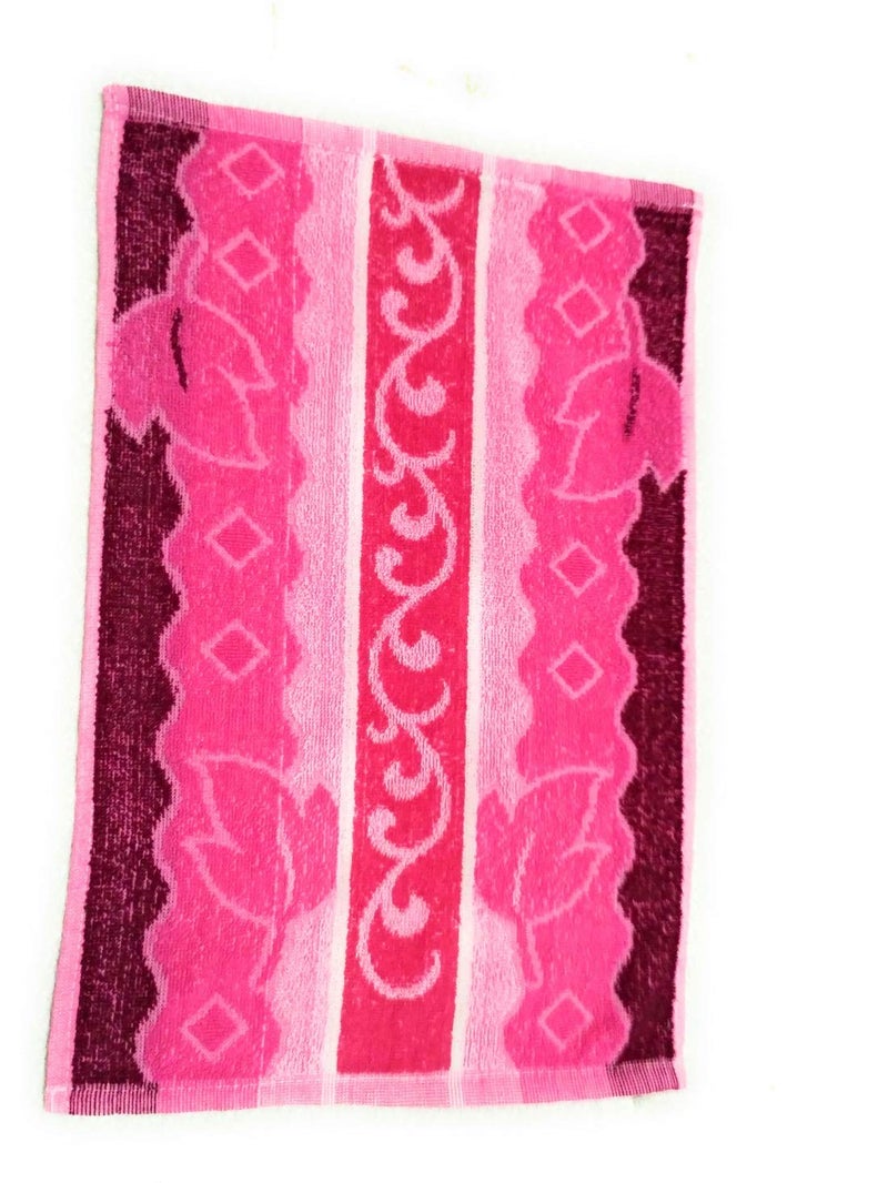 Cotton Colors Cotton Colors Floral Design Hand Towels (Medium, Multicolor, Pack of 4)_D59  - Image 3