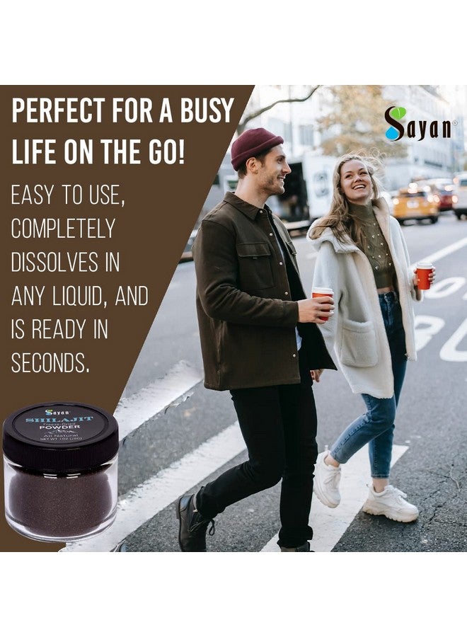 sayan Shilajit Powder Freezedry Pure Organic Extract 1Oz 28G 1 Month Supply. Potent Fulvic Acid Supplement And Minerals For Detox. Antioxidant. Supports Memory Nutrient Absorption Immune System - Image 3