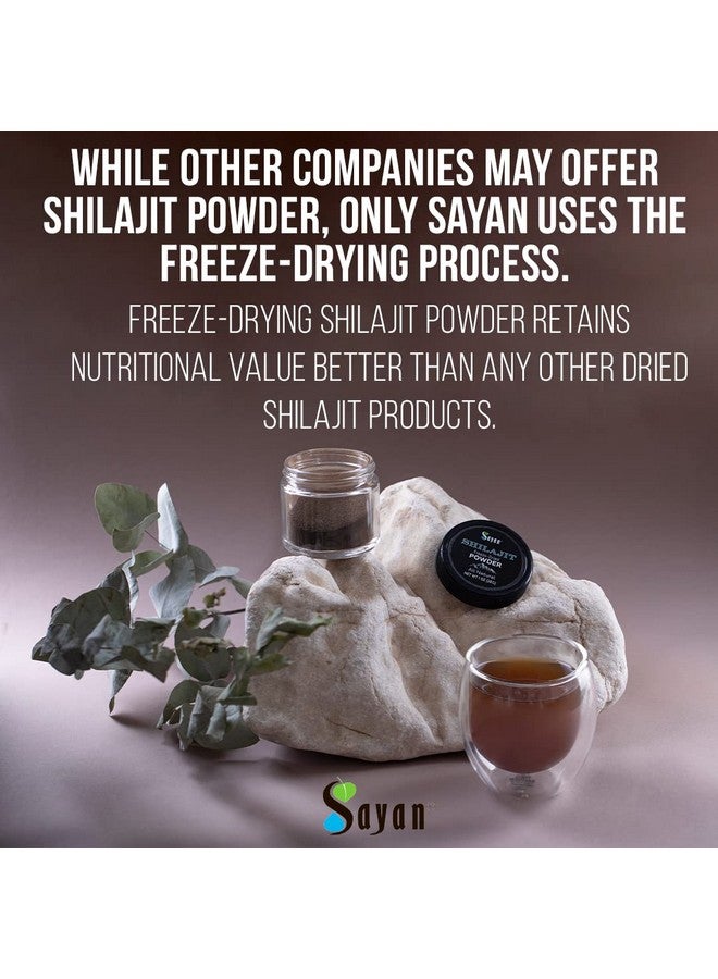 sayan Shilajit Powder Freezedry Pure Organic Extract 1Oz 28G 1 Month Supply. Potent Fulvic Acid Supplement And Minerals For Detox. Antioxidant. Supports Memory Nutrient Absorption Immune System - Image 4