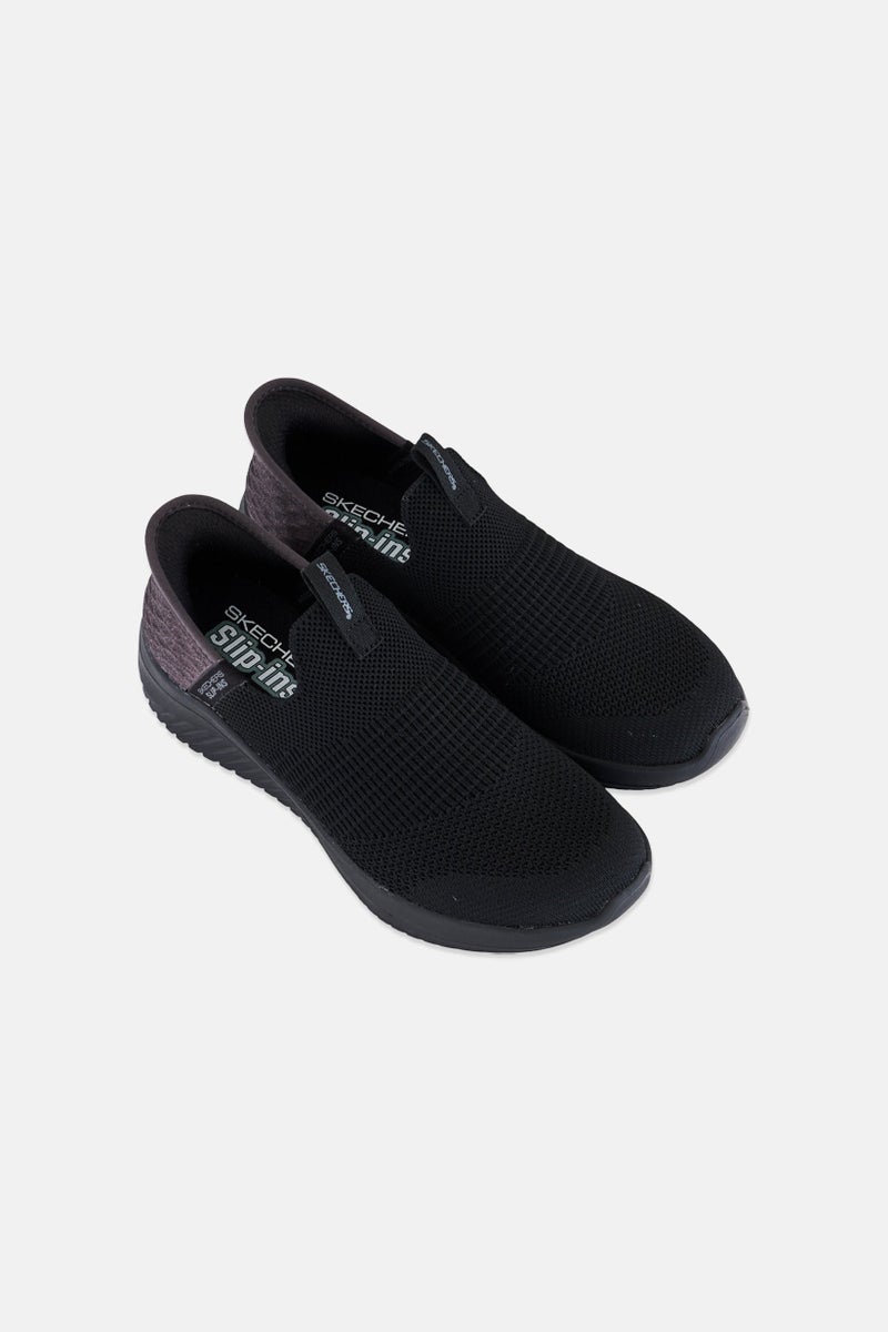 SKECHERS Kids Boy Ultra Flex 3,0 Smooth Step Slip On Shoes, Black - Image 2