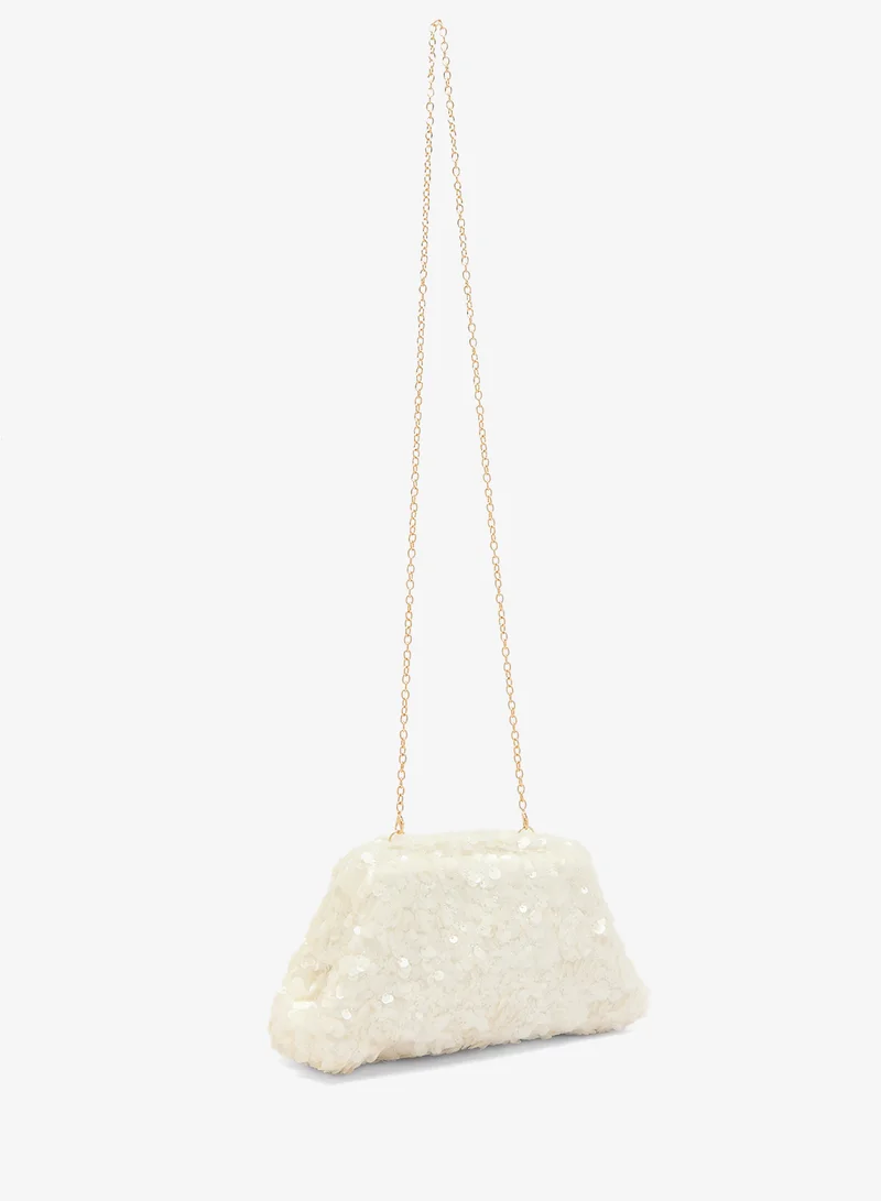 GLAMOROUS Sequin Pillow Clutch