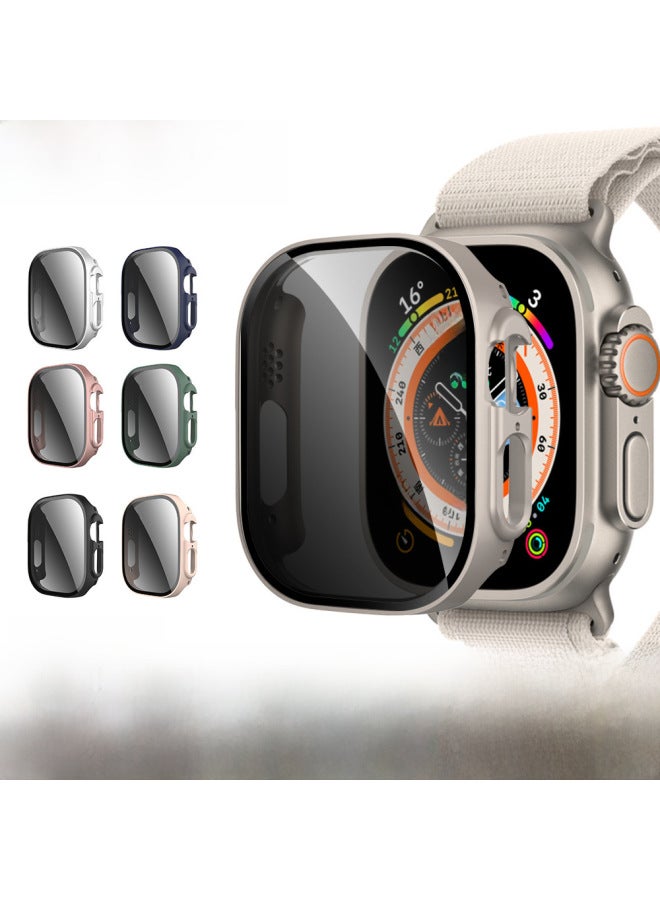 مناسب لساعة Apple s10/9/8 حافظة مضادة للفتح حافظة iwatch من الزجاج المقوى حافظة كمبيوتر فائقة الجودة مدمجة - اللون: لون النجوم [غلاف مدمج مضاد للفتح]] - الأبعاد الخارجية: 44 مم - Image 2