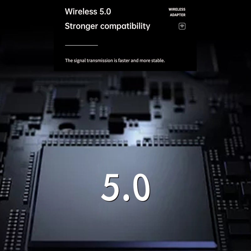 T15 BT 5.0 Wireless Audio Transmitter Receiver V8309_P Black - Image 4