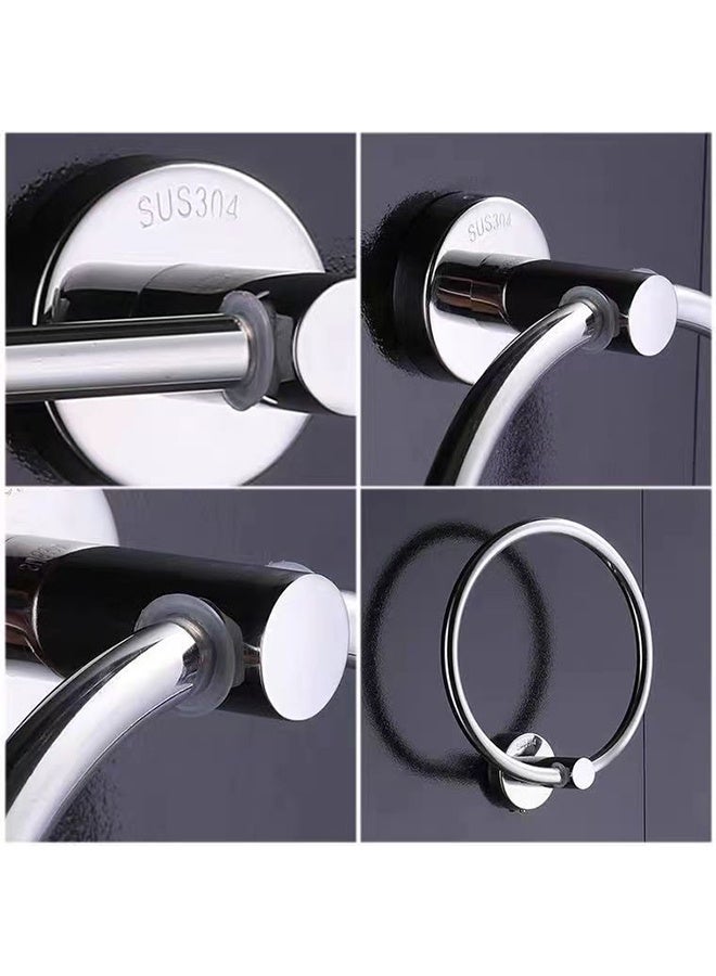 Stainless Steel Circular Towel Rack Hanging Bar  - Image 3