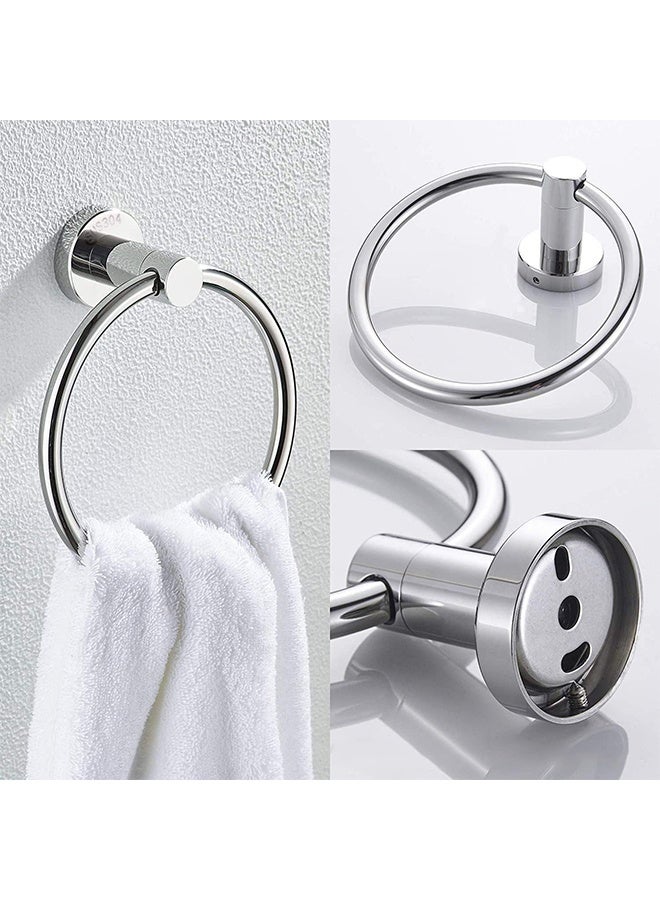 Stainless Steel Circular Towel Rack Hanging Bar  - Image 5