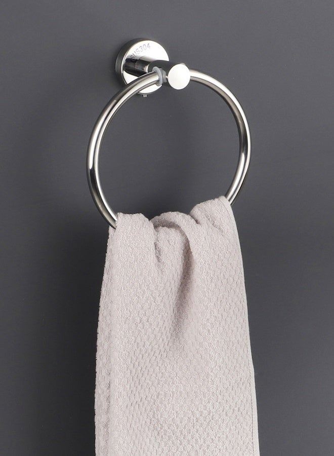 Stainless Steel Circular Towel Rack Hanging Bar  - Image 2