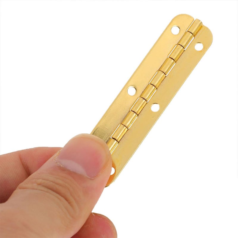 65mm Small Folding Piano Hinges 10pcs 180 Degree Steel Hinges for Wooden Box Jewelry Chest DIY Craft - Image 5