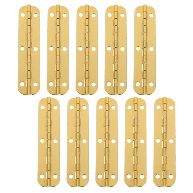 65mm Small Folding Piano Hinges 10pcs 180 Degree Steel Hinges for Wooden Box Jewelry Chest DIY Craft - Image 2