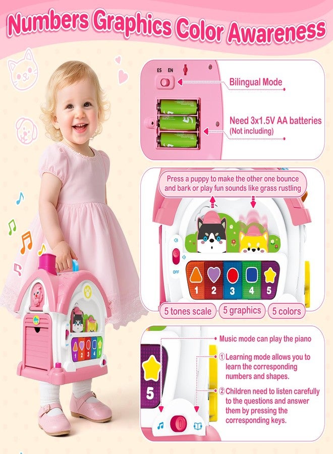 ShyLizard Montessori Toys for 1 Year Old Girl Gift, Musical Learning House with Lights & Sounds, Interactive Musical Toys for Baby Girls 12-18 Months,First 1st Birthday Gifts,Toddler Toy for 1,2,3 Year Old Girl - Image 4