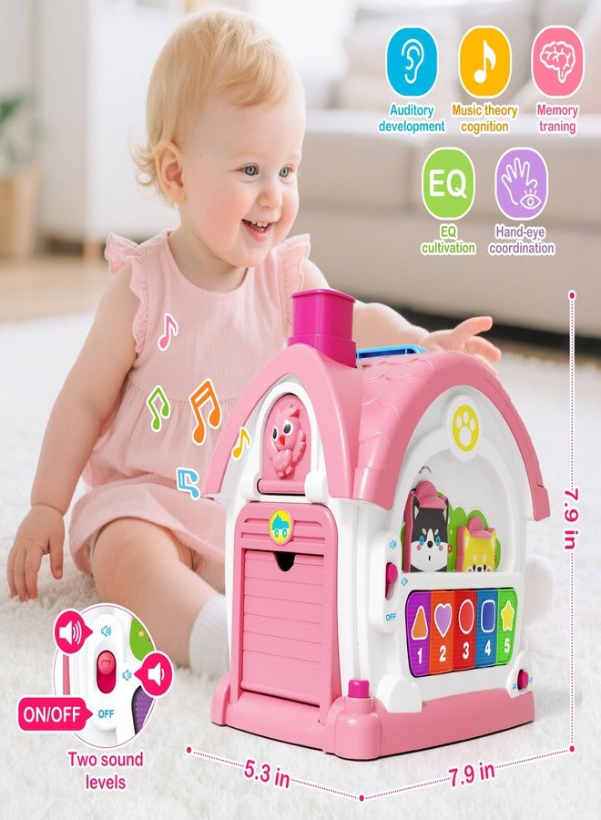 ShyLizard Montessori Toys for 1 Year Old Girl Gift, Musical Learning House with Lights & Sounds, Interactive Musical Toys for Baby Girls 12-18 Months,First 1st Birthday Gifts,Toddler Toy for 1,2,3 Year Old Girl - Image 5