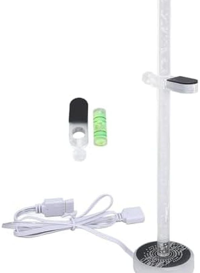 AK 185 Black Graphics Card Stand Vertical Support Rod with 5V ARGB LED Lighting - Image 1