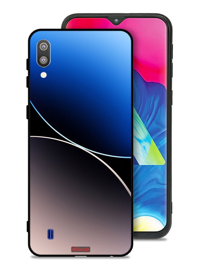 Tolwak Samsung Galaxy M10 Protective Case Cover Curve Lines Pattern - Image 1