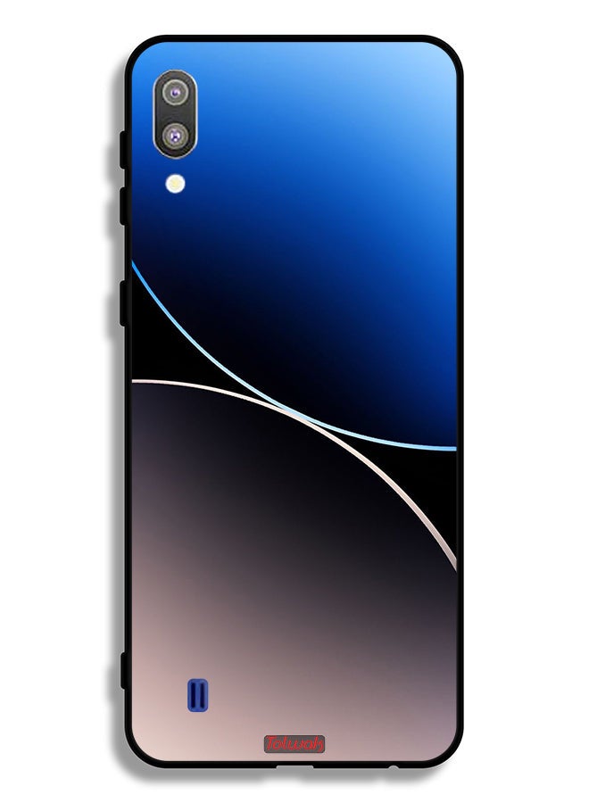 Tolwak Samsung Galaxy M10 Protective Case Cover Curve Lines Pattern - Image 2