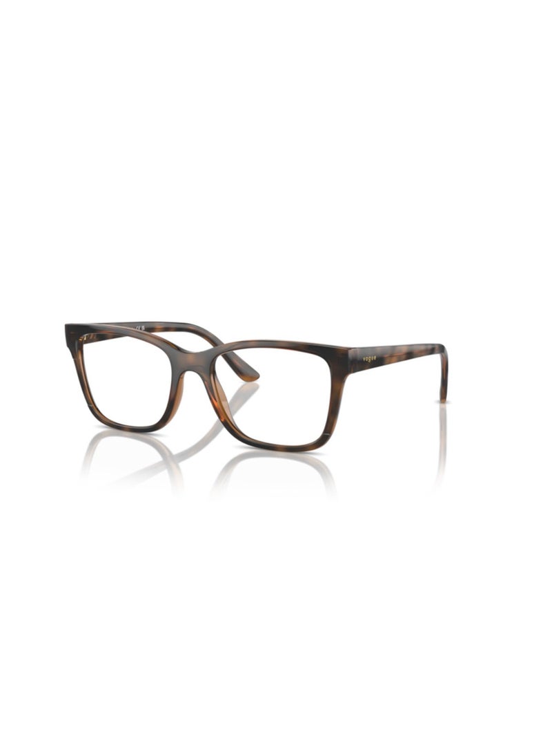 Vogue Vogue Woman Rectangular  Eyeglasses- Vo 5556 - Lense Size:51Mm - Top Dark Havana/Light Brown  - Image 1