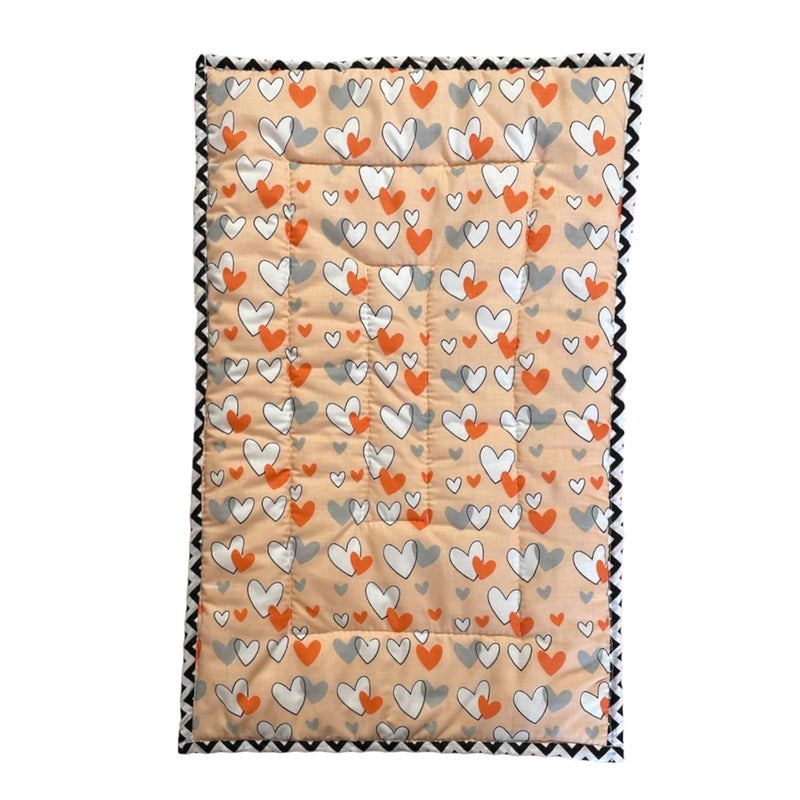 Fabrify 100 Cotton Newborn Baby Godadi Baby Bed Mattress Rilka Bedsheet 012 Months Multi Color100x70 Orange