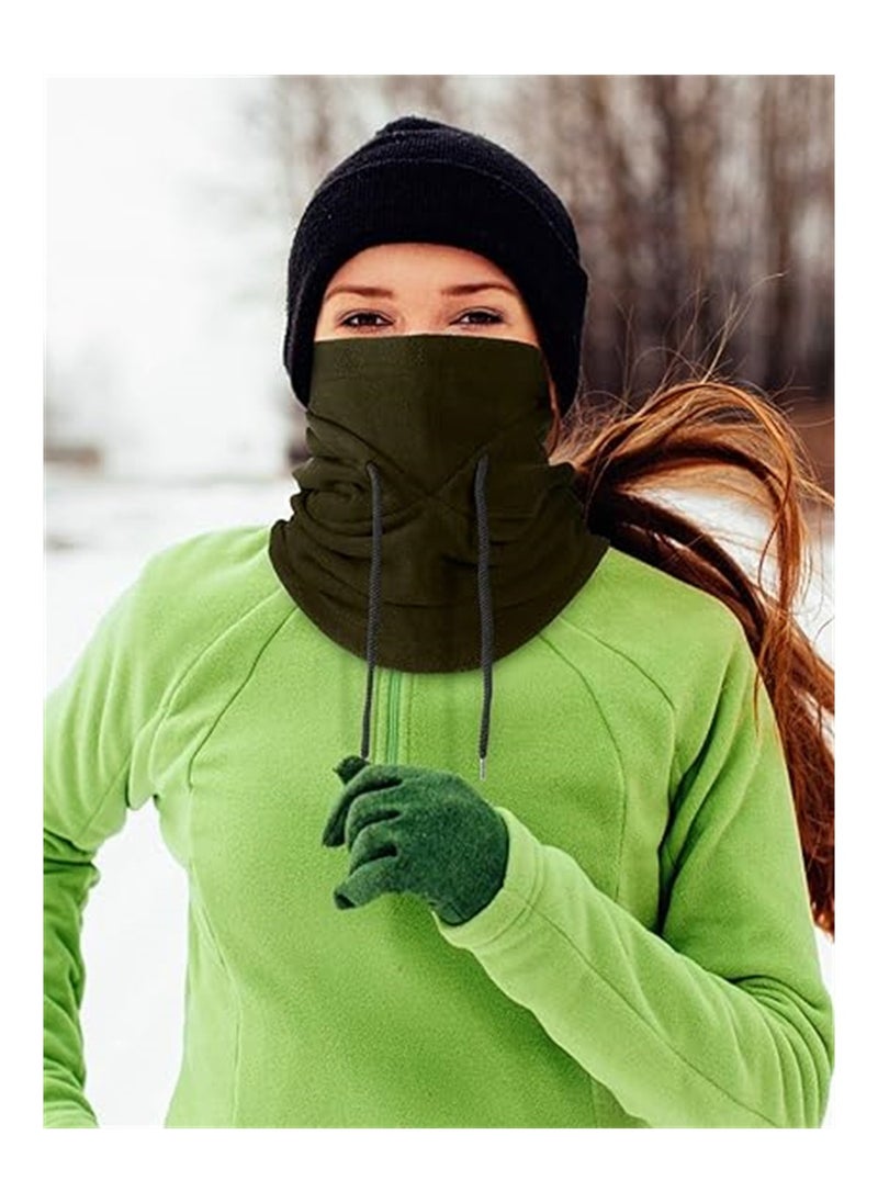 KASTWAVE Thermal Fleece Hats - 2-Pack Perfect for Riding, Skiing, and Sports. Stay Warm and Stylish with this Heavyweight Winter Fleece Balaclava and Neck Wrap Combo. One Size Fits All  - Image 4
