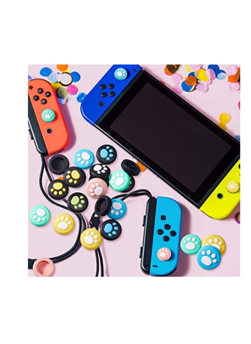 Captaintech Silicone Thumb Grip Caps Replacement Cute Cat Claw Design Thumb Grip Analog Stick Caps Joystick Cap Soft Silicone Cover Compatible for Switch, Switch Lite and Joy-Con Controller (28 Pieces)  - Image 5