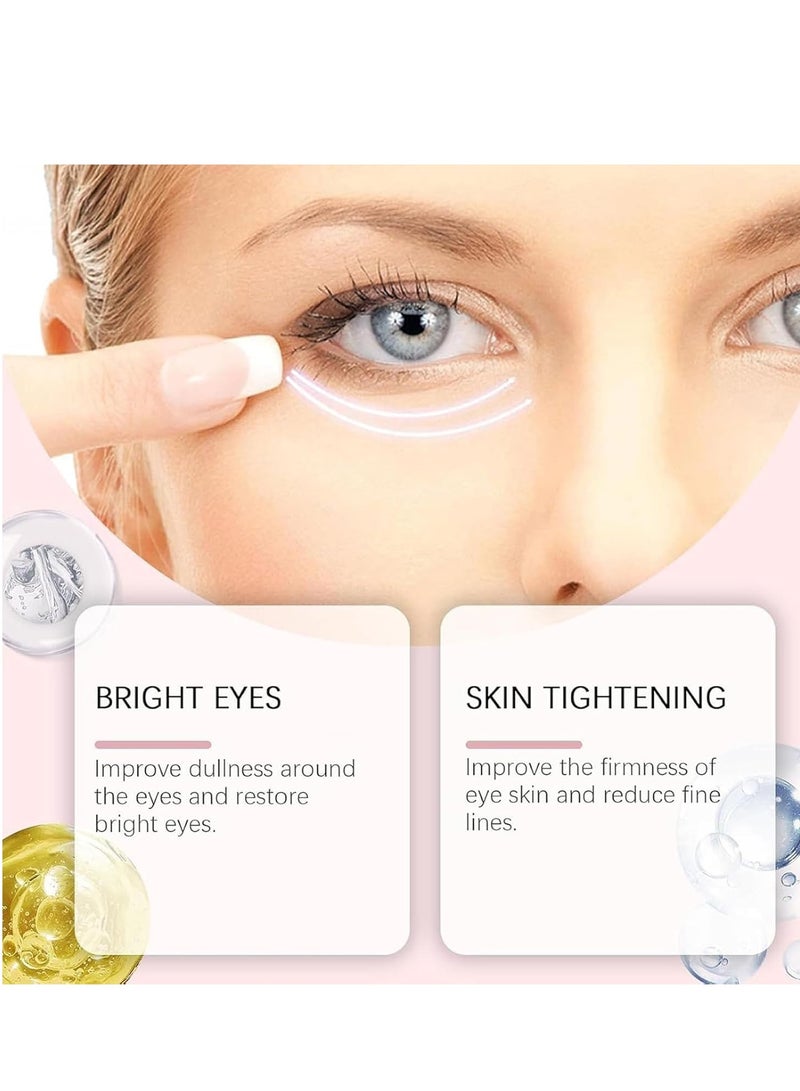 lakerain Lutein Eye Essence Oil, Vc Lutein Eye Essence Oil, Lutein Eye Serum, Lutein Eye Oil, Under Eye Oil Roller Ball, Japan Firming Anti-Aging Eye Serum For Eye Bags (8ml)  - Image 5