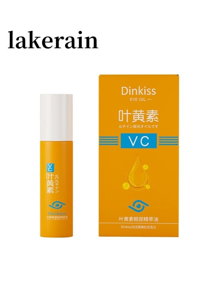 lakerain Lutein Eye Essence Oil, Vc Lutein Eye Essence Oil, Lutein Eye Serum, Lutein Eye Oil, Under Eye Oil Roller Ball, Japan Firming Anti-Aging Eye Serum For Eye Bags (8ml)  - Image 1