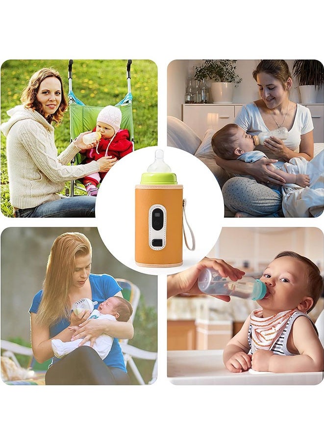 Muyixin - Portable Bottle Warmer for Travel, Fast Heating - Travel Bottle Warmer with LCD Display & 23 Speed Temperature Adjustment (Bottle not Included) - Image 1