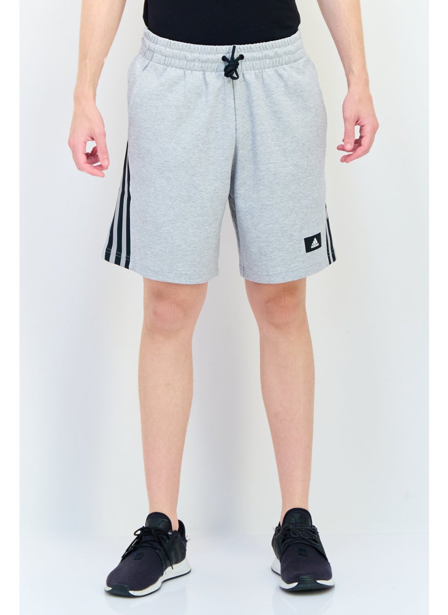 Adidas Men Slim Fit Training Short, Grey  - Image 1