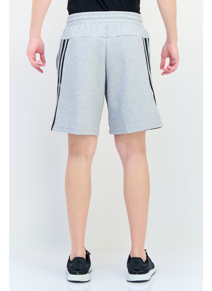 Adidas Men Slim Fit Training Short, Grey  - Image 3