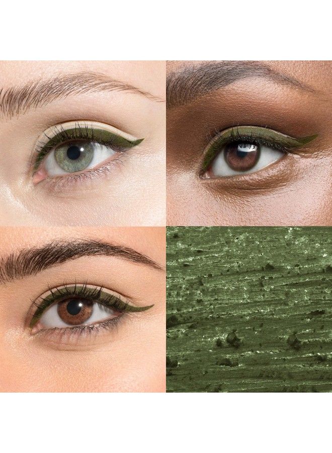 Julep When Pencil Met Gel Sharpenable MultiUse Longwear Eyeliner Pencil Camo Green Matte TransferProof High Performance Liner - Image 3