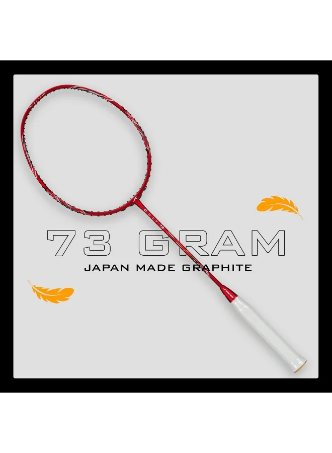 HUNDRED Cult Strung Badminton Racket With Full Cover