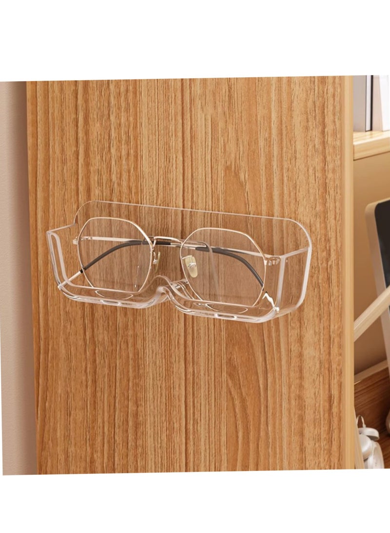 3Pcs Sunglasses Organizer Wall Mounted Sunglasses Holder Clear Acrylic Glasses Storage No Drilling Space Saving Eyeglasses Glasses Holder for Office Bedroom  - Image 3