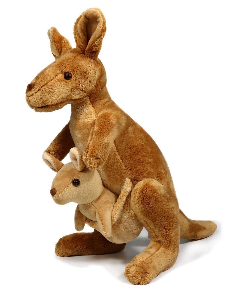 Ice King Bear Kangaroo Stuffed Animal with Removable Joey Plush Toy,12 Inches - Image 1