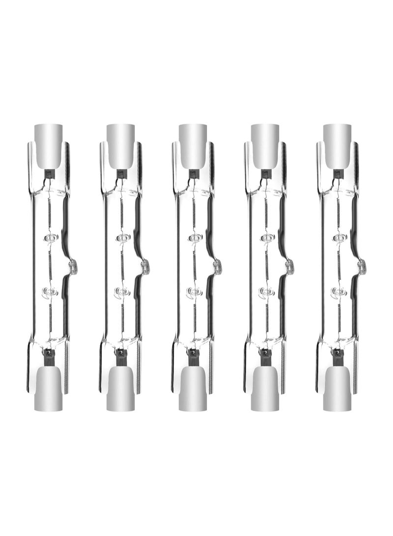 KASTWAVE R7S Linear Halogen Bulb, 78mm J78 R7S Base J Type 78mm Double Ended Floodlight Bulb, 120W Dimmable Security Light Bulbs for Landscape Lights Construction Security Spotlights, 5 Pcs - Image 1