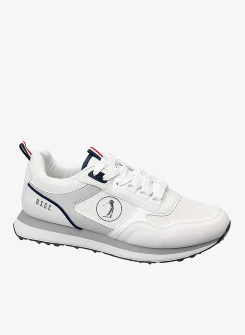 يو اس بولو اسن سنيكرز رجالي بتفاصيل شعار وإغلاق برباط