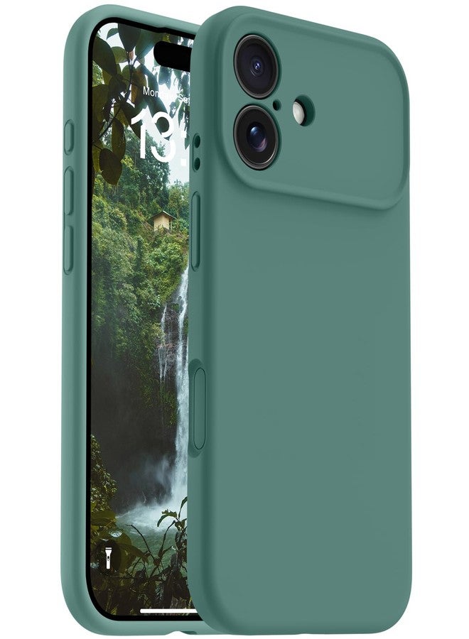 OTOFLY Magnetic for iPhone 17 Case,Compatible with Magsafe,Classic Liquid Silicone Mobile Phone Case,Integrated Camera Control Button,Anti-Scratch Microfiber Lining, Pine Green - Image 1