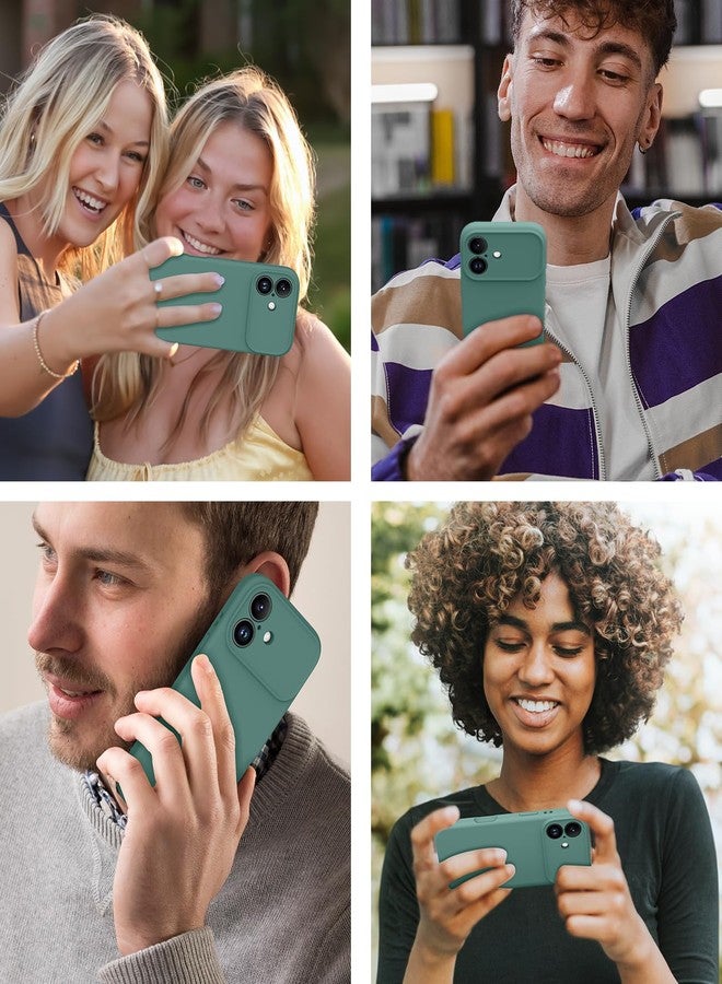 OTOFLY Magnetic for iPhone 17 Case,Compatible with Magsafe,Classic Liquid Silicone Mobile Phone Case,Integrated Camera Control Button,Anti-Scratch Microfiber Lining, Pine Green - Image 2
