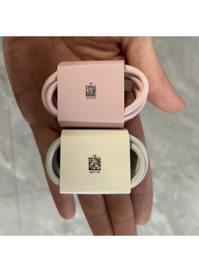 Suitable For Huawei Mobile Phone Charger P70pro100W Pink Fast Charging Head A C Super Fast Charging MAX Suit-Color:Original Group White Head White 1 Meter Line - Image 4