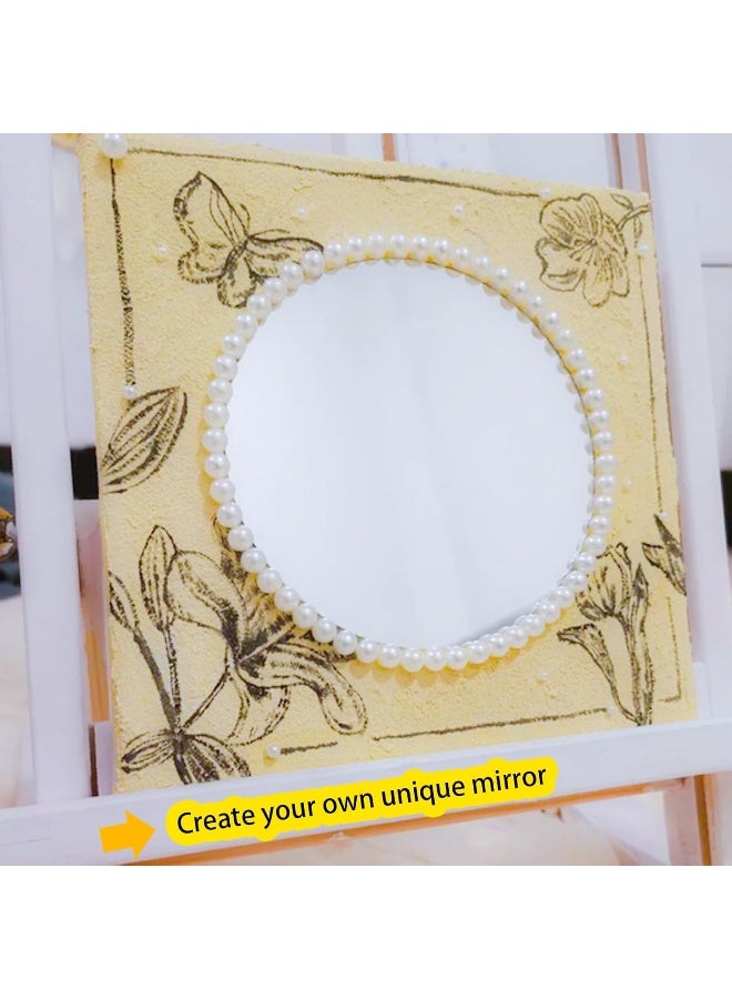 TPGP 10 قطع من بلاط المرآة الأكريليكية ذاتية اللصق 10 * 10 سم * 1 مم ملصقات صغيرة دائرية بلاستيكية للحرف اليدوية والديكور ومشاريع DIY - Image 3