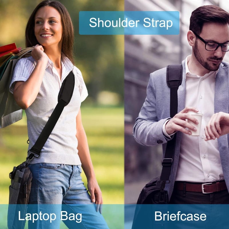 FUOCO Comfort Padded Shoulder Strap for Travel Bags, Duffel, Luggage, Laptop | Adjustable Replacement Crossbody Strap for Handbags & Totes - Image 5
