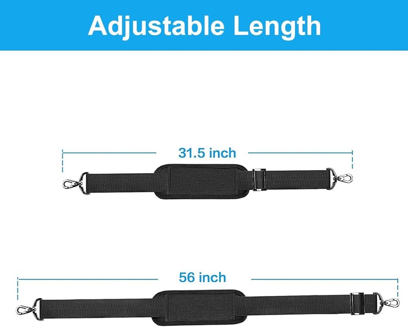FUOCO Comfort Padded Shoulder Strap for Travel Bags, Duffel, Luggage, Laptop | Adjustable Replacement Crossbody Strap for Handbags & Totes - Image 2