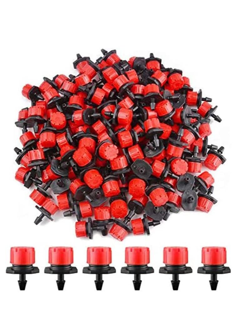 RACO 360 Degree Adjustable Irrigation Drippers Sprinklers Emitter Dripper Micro Drip Irrigation Sprinklers for Watering System Pack of 100Pcs